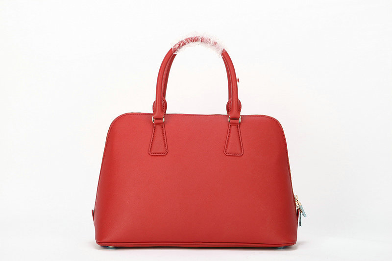 2014 Prada Saffiano Leather Two Handle Bag BL0816 red for sale